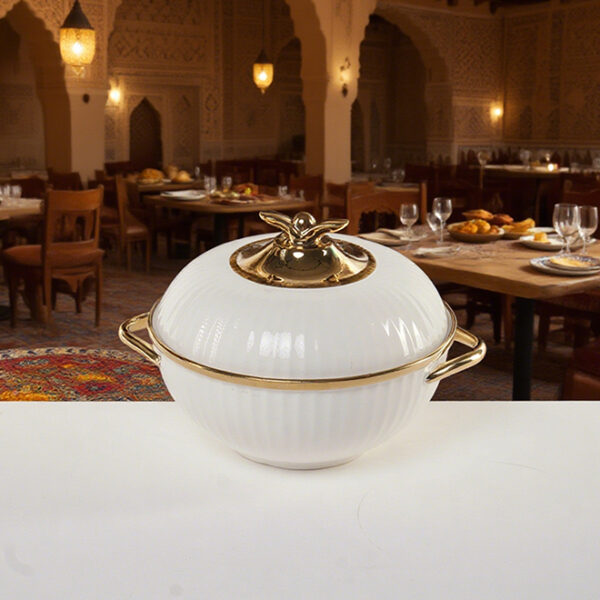 White Glazed Ceramic Soup Pot Wholesale, Unique Custom Serving Pot - Image 7
