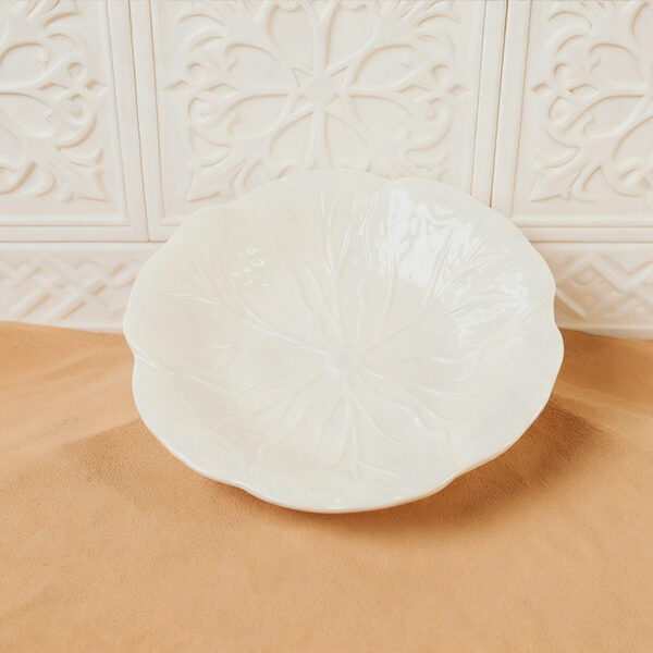Wholesale Ceramic Plate with Cabbage Series Relief Patterns, Custom Restraunt Dinnerware - Image 7