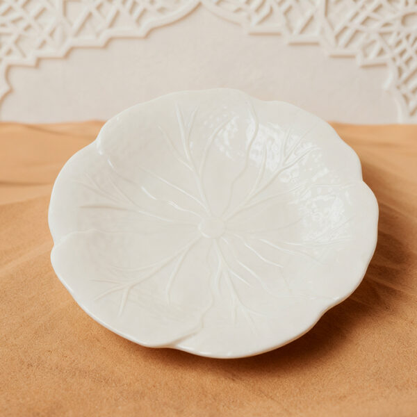 Wholesale Ceramic Plate with Cabbage Series Relief Patterns, Custom Restraunt Dinnerware - Image 4