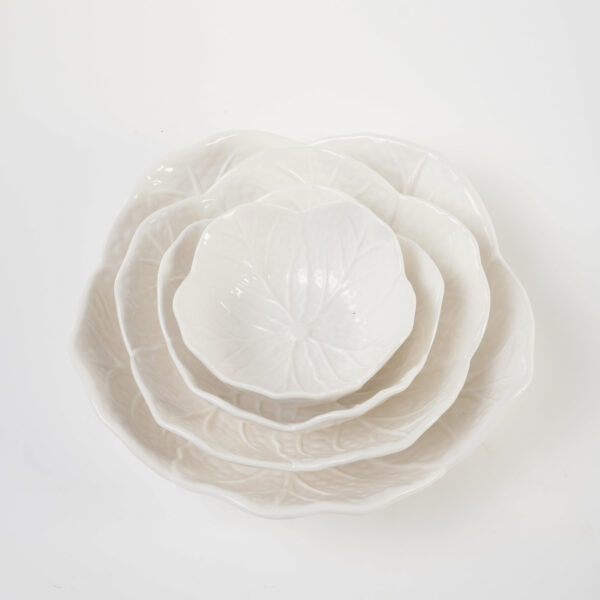 Wholesale Ceramic Plate with Cabbage Series Relief Patterns, Custom Restraunt Dinnerware - Image 2