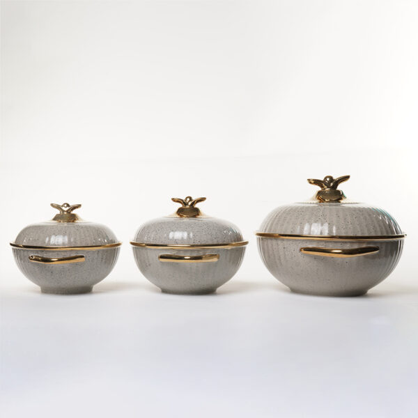 Reddish-gray Ceramic Soup Pot Wholesale, Unique Custom Serving Pot - Image 4