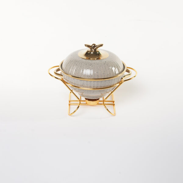 Reddish-gray Ceramic Soup Pot Wholesale, Unique Custom Serving Pot - Image 8
